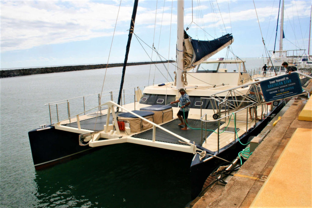 Southern Star sailing catamaran in Kauai, Hawaii