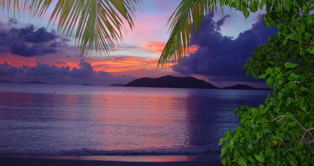 Sunset from Cane Garden Bay, British Virgin Islands