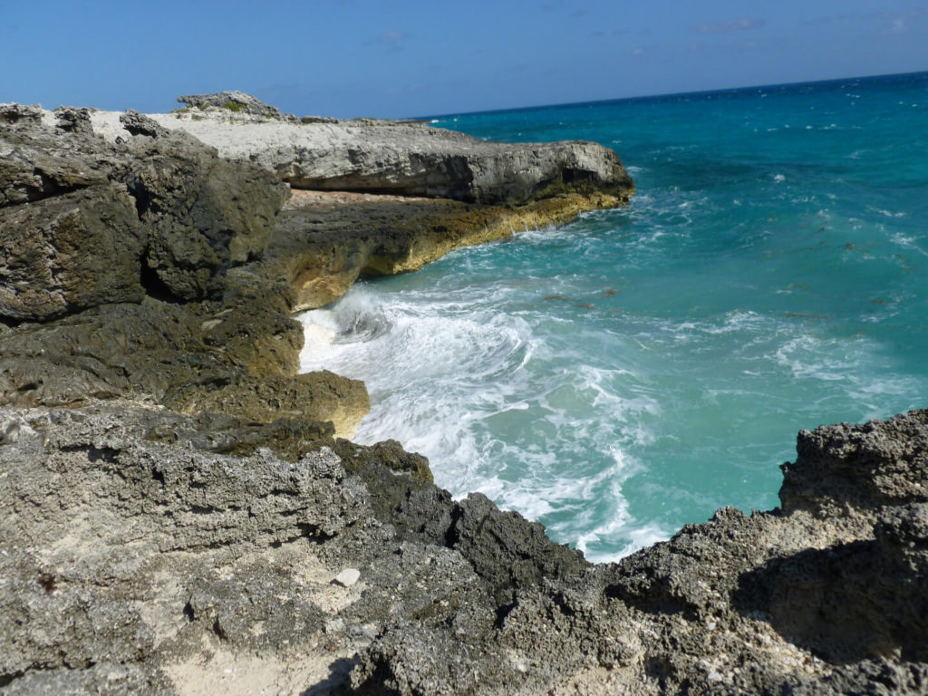 The 'blowhole' at Warderick Wells in the Exuma Cays Land & Sea Park