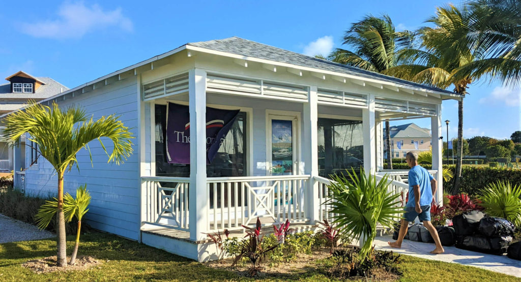 Moorings/Sunsail office at Palm Cay marina in Nassau, Bahamas