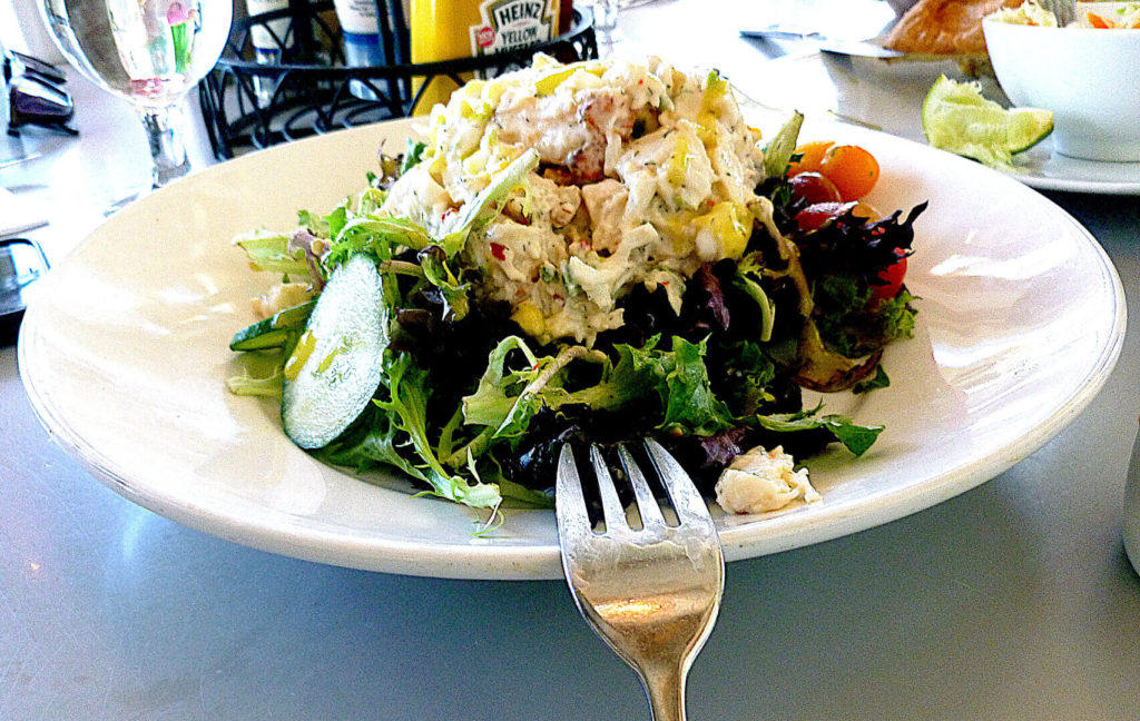 Lobster salad at Staniel Cay Yacht Club