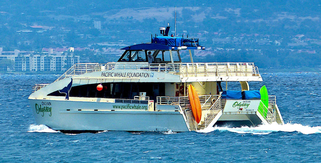 Ocean Odyseey snorkel tour boat under way
